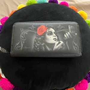 Black and Red Women's Wallet
